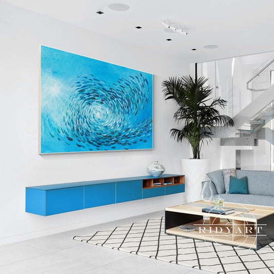 School fish wall art_X03