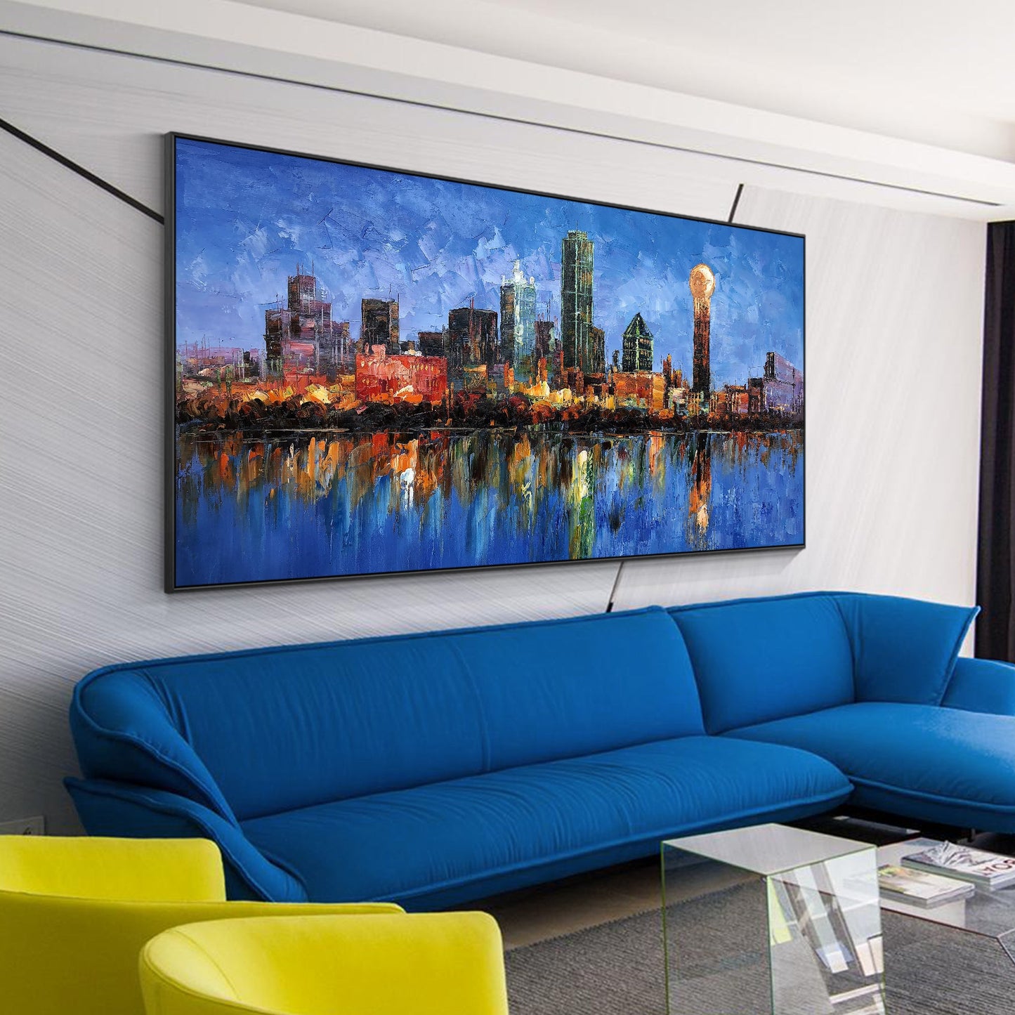 Dallas Cityscape Painting