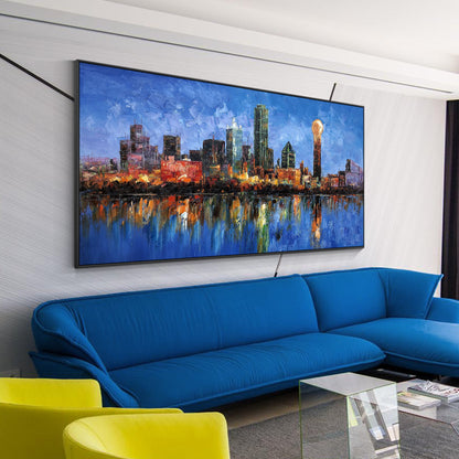 Dallas Cityscape Painting