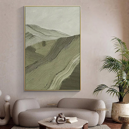 Sage Green Mountain wall art