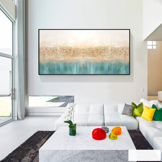 Abstract Teal Art
