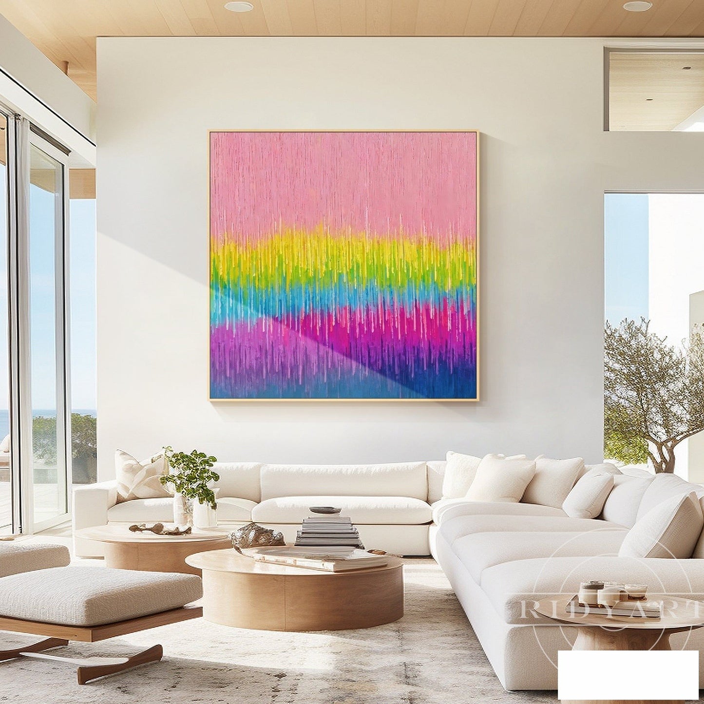 Pink Abstract wall art BA0951