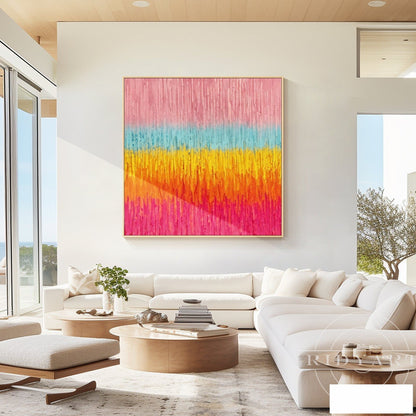 Pink Abstract wall art BA0952