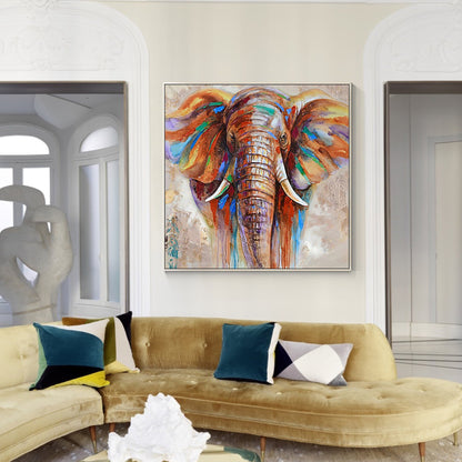 Colorful Elephant Painting