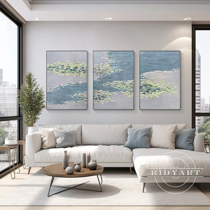 water lily wall art_0830