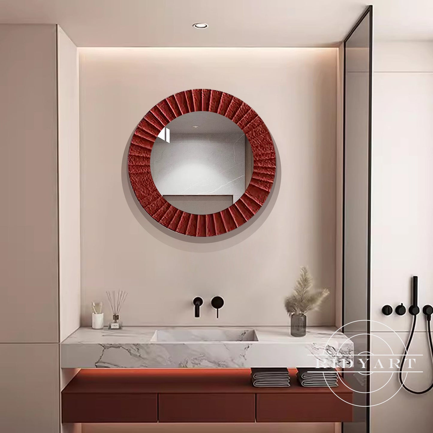 Wood Art Mirror-X0725