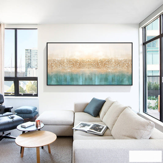 Abstract Teal Art